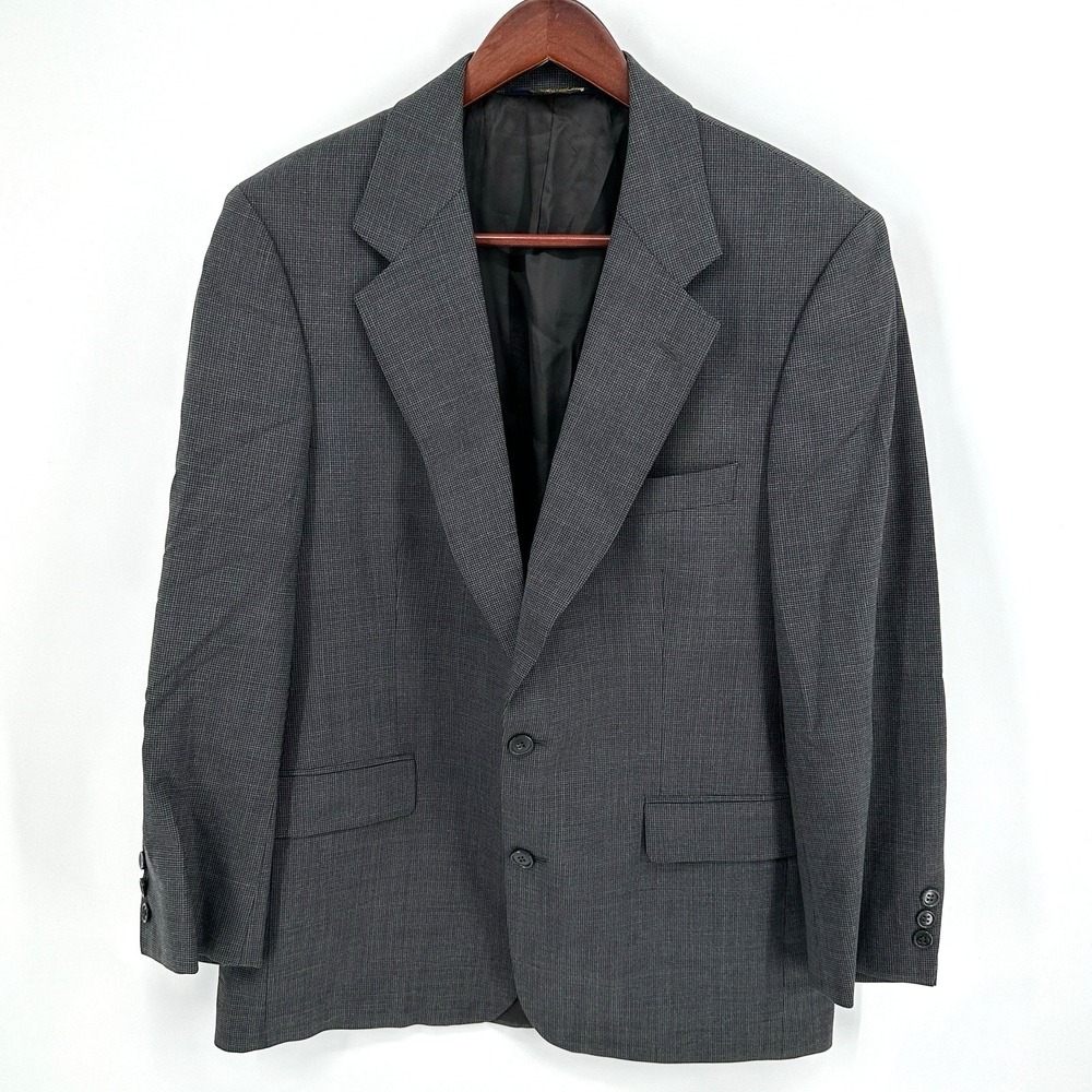 Brooks Brothers Brooksease Mens Gray Blazer Jacket Sz 40S Wool Blend Sport Coat